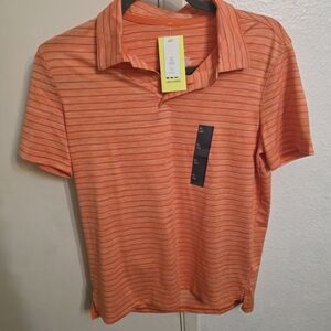 All in Motion Kids Orange Striped Polo